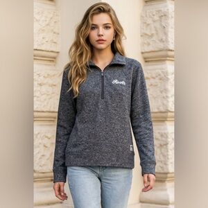 Roots Charcoal Gray Half-Zip Sweatshirt